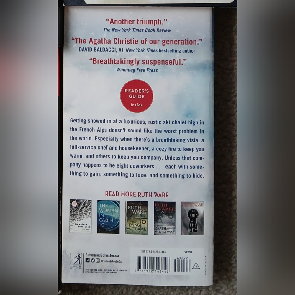 🤯2/$15 One By One By Ruth Ware - Picture 2 of 2